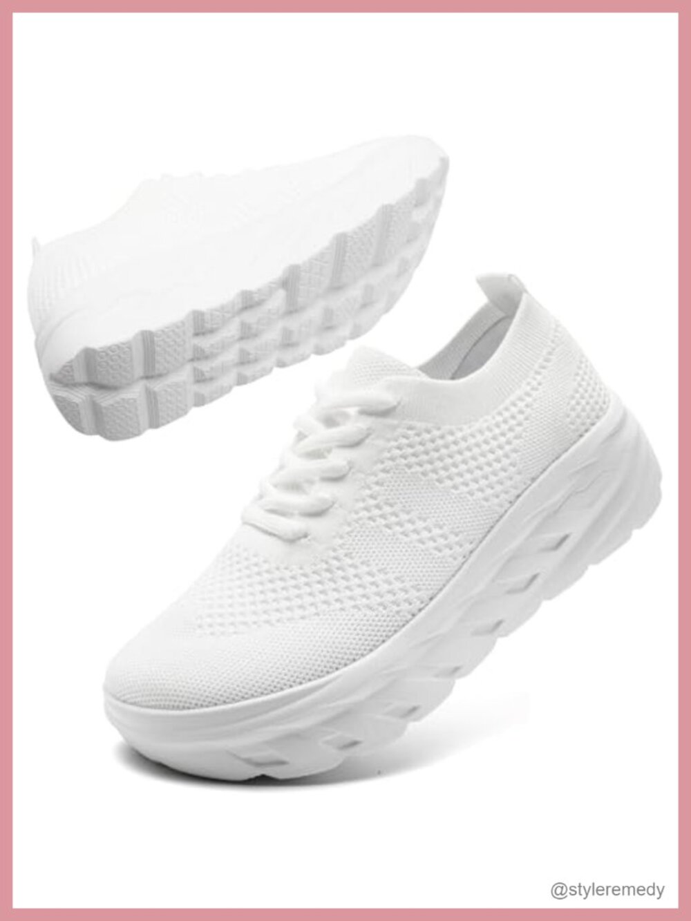 Women's Fashion Sneakers Platform Wide Toe Box Slip Resistant